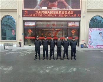 獵鷹安保公司參與的荊門旭興尚悅樓盤現場活動安保