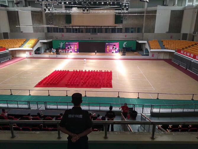 襄陽物業保安團隊荊門廣電傳媒集團活動現場